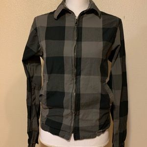 Ezekiel zip up plaid jacket